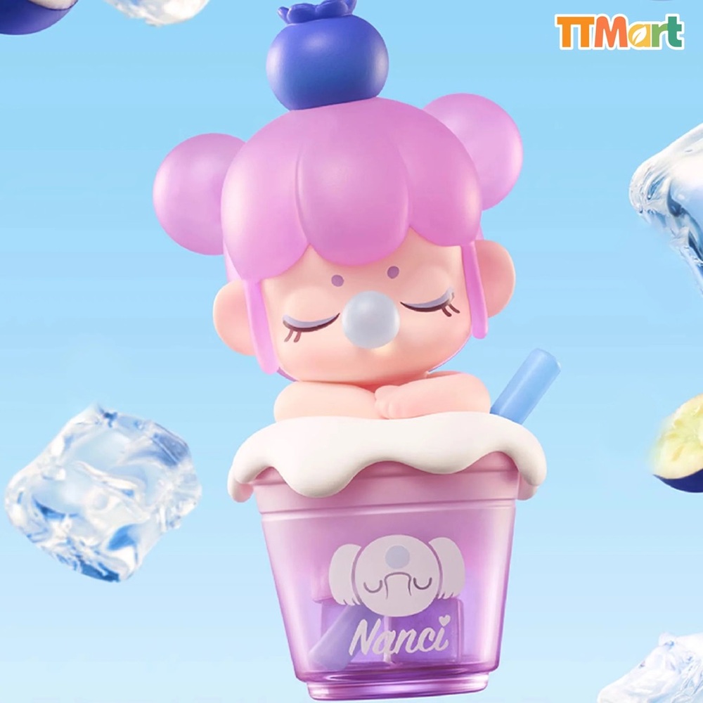 Baby Nanci Bubble Tea | Blueberry Milk Tea | Rolife blind box figure confirmed